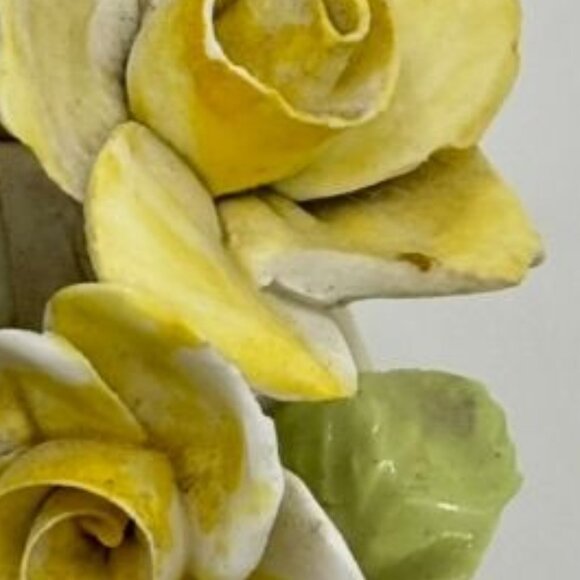 Vintage Sandford Fine Bone China, Small Flower Bouquet, Blue Yellow White Marked - Picture 7 of 7